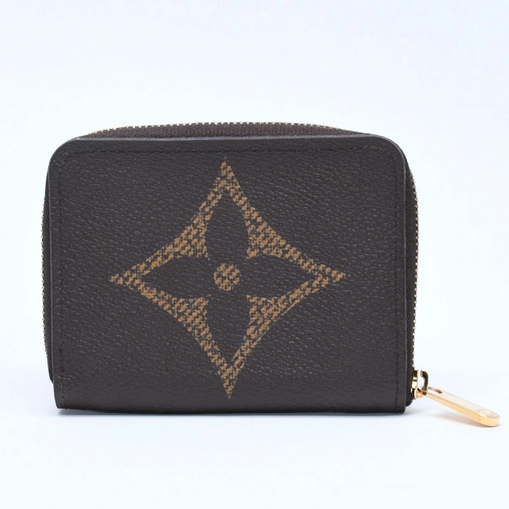 LOUIS VUITTON Zippy Wallet Coin Monogram Giant Case Brown